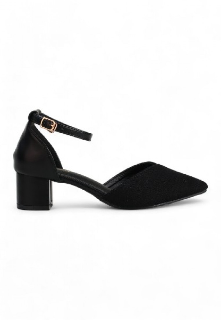 SHOEPOINT Slingback Pointed Toe Heels 83985 in Black